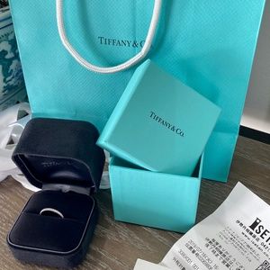 Tiffany Soleste® Half Eternity Ring in Platinum with Diamonds